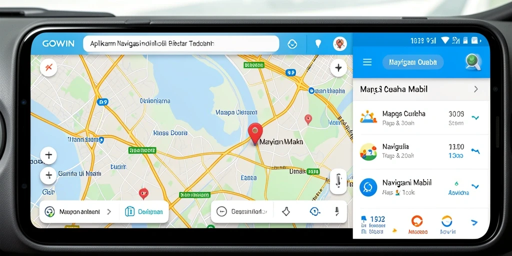 Antarmuka GOWIN yang ramah pengguna untuk navigasi mobil.