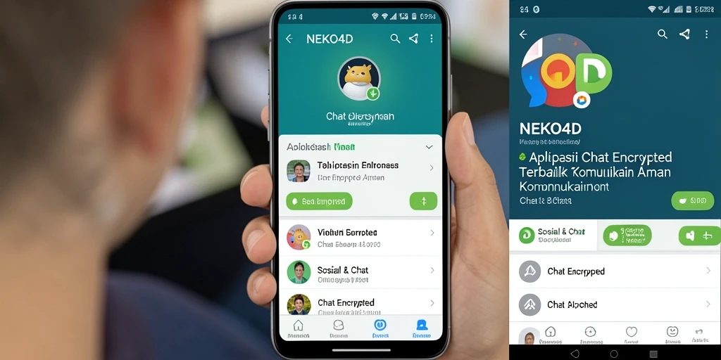 Antarmuka pengguna NEKO4D yang menarik dan fungsional untuk chat aman.