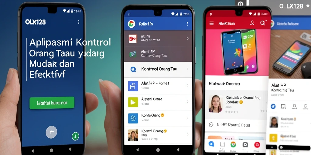 Tampilan antarmuka OLX128 yang sederhana dan mudah digunakan untuk kontrol orang tua.
