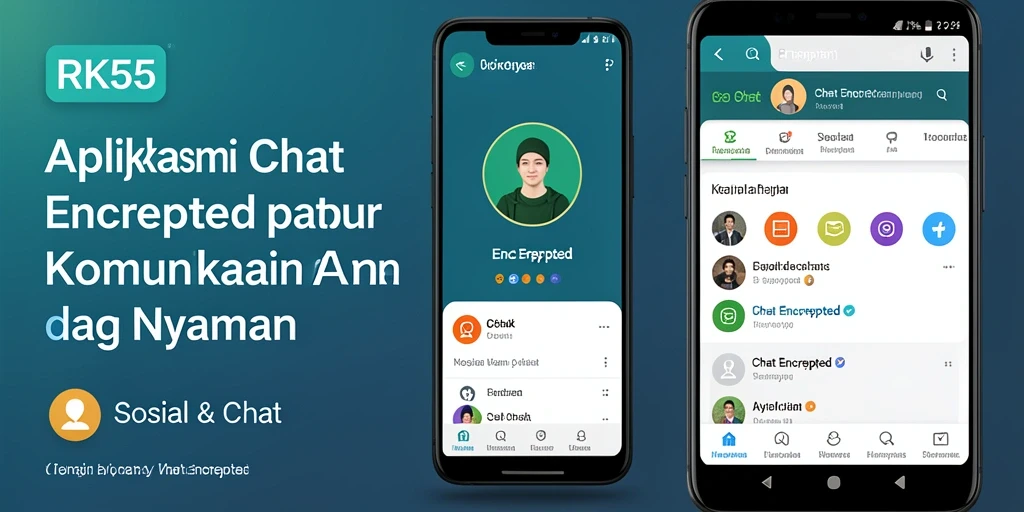 Antarmuka pengguna sederhana dan aman dari RK55 untuk Chat Encrypted.