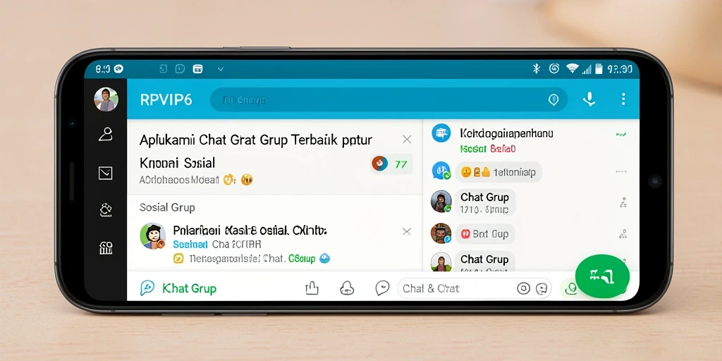 Antarmuka RPVIP6 untuk chat grup yang interaktif dan menarik.