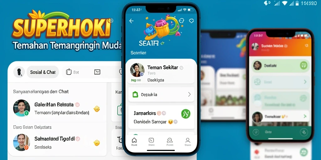 Tampilan antarmuka pengguna SUPERHOKI yang menarik dan interaktif.